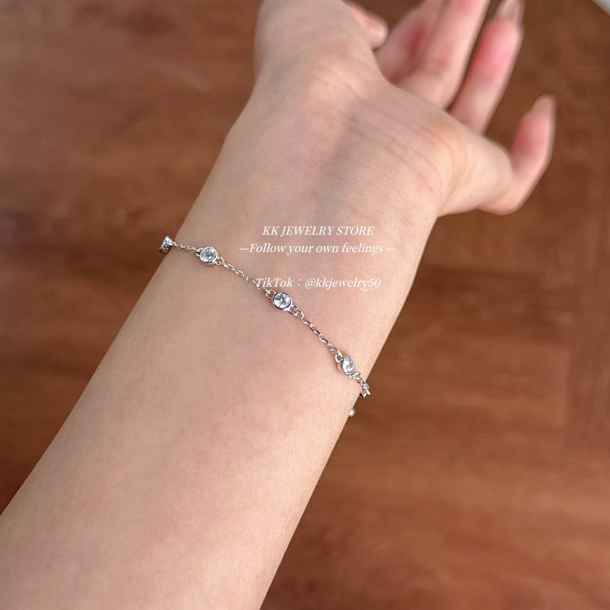 S925 Silver Pullable Bubble Bracelet