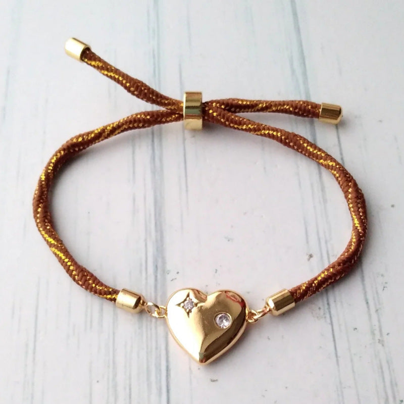 Love adjustable hand rope bracelet