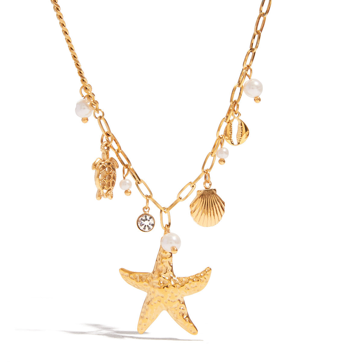 Ocean Wind Resort Titanium Steel Necklace