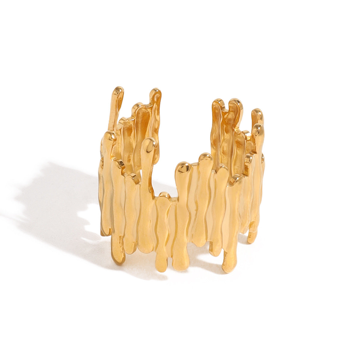 Stainless steel irregular opening ring