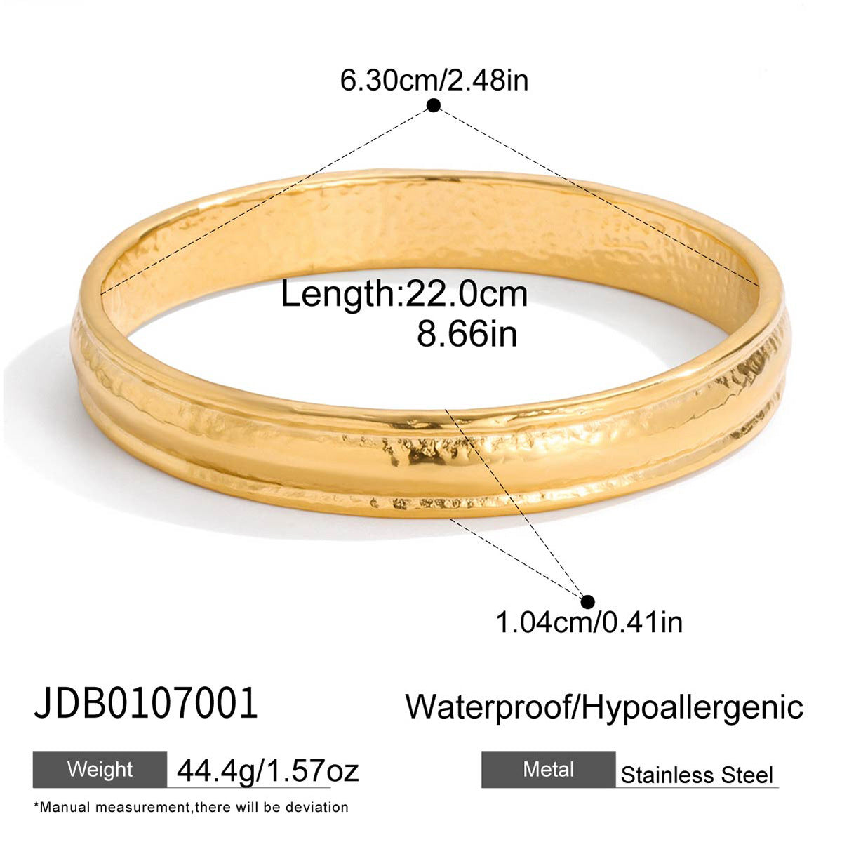 Line titanium steel ring does not fade bracelet