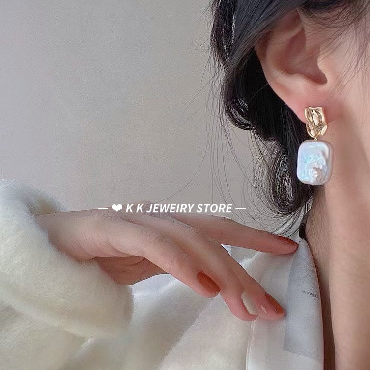 Natural Baroque Pearl Earrings