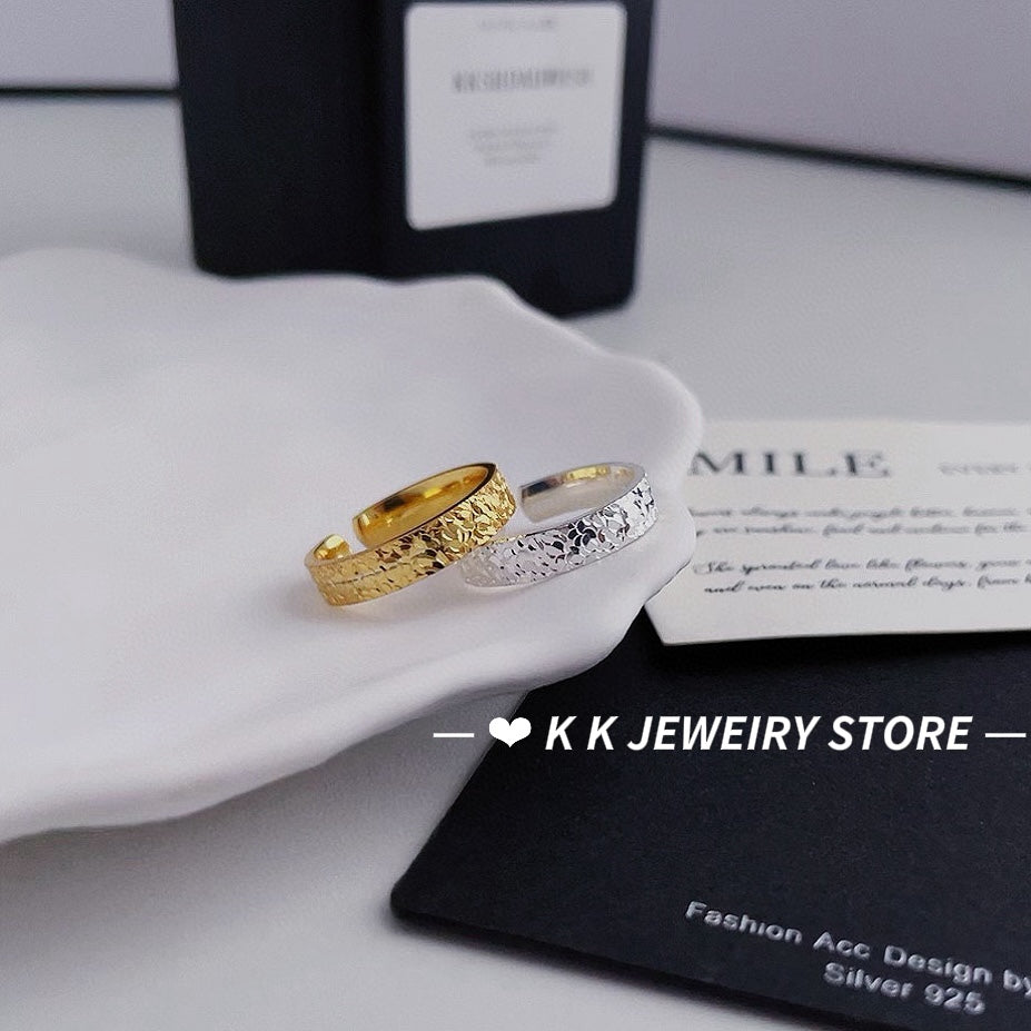 999 Fine Silver Sparkling Ring