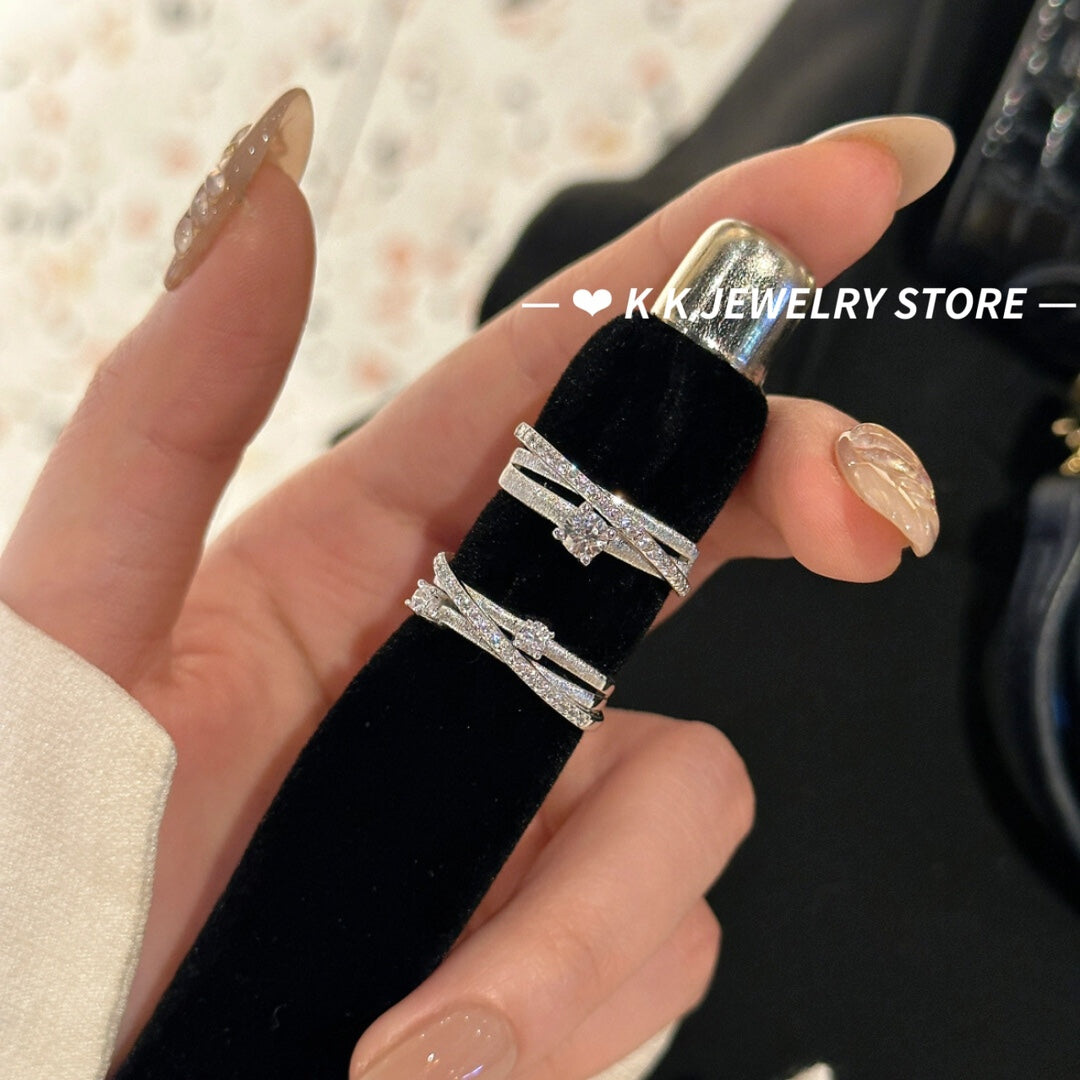 925 Silver Interstellar Roaming Brushed Ring