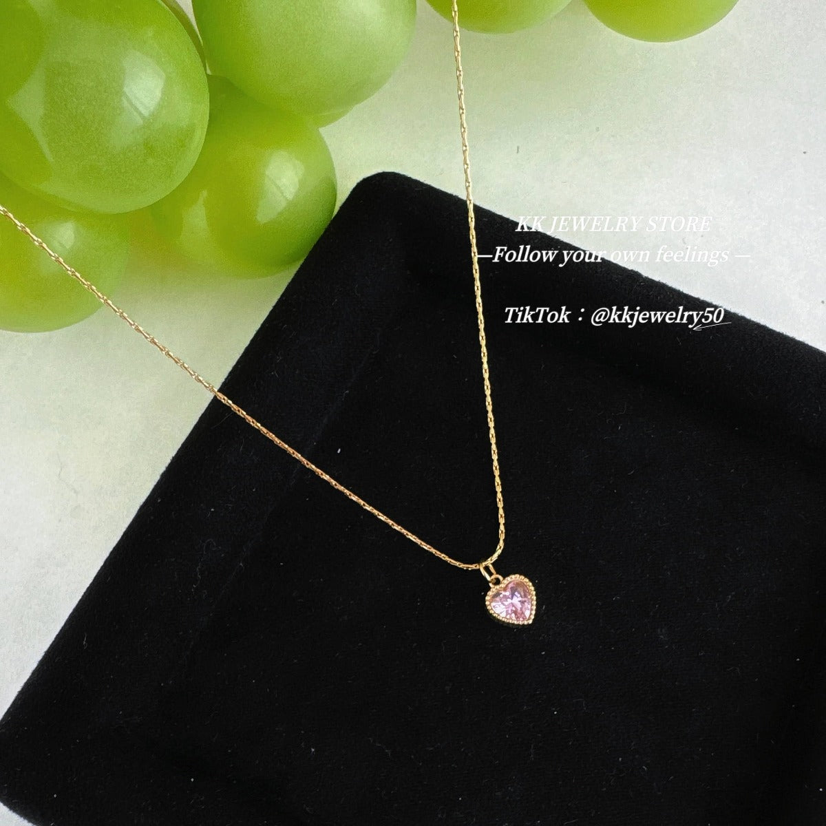 Bamboo chain love necklace