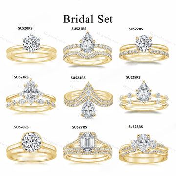 925 Sterling Silver Stackable 1-Carat Moissanite Wedding Ring