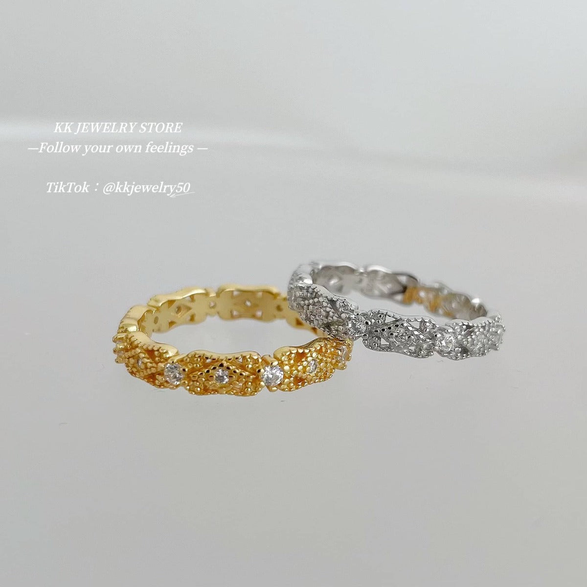 Fingertip Genie~ S925 Sterling Silver Hollow Lace Ring