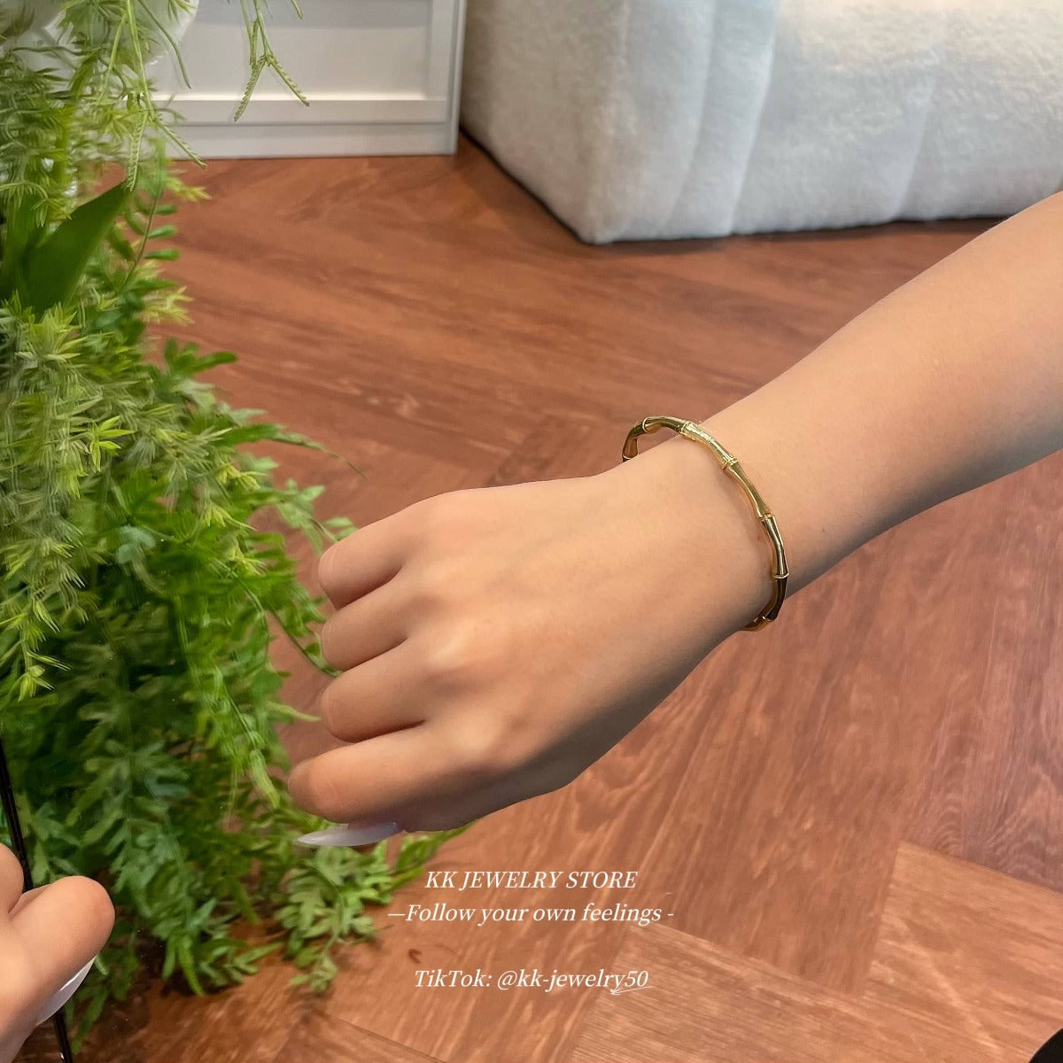 Growing Bamboo Opening Bracelet