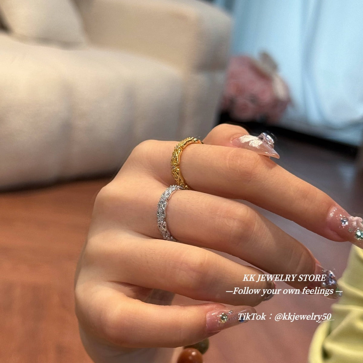 Fingertip Genie~ S925 Sterling Silver Hollow Lace Ring