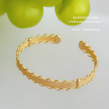 Copper Cast Lace Hollow Bracelet