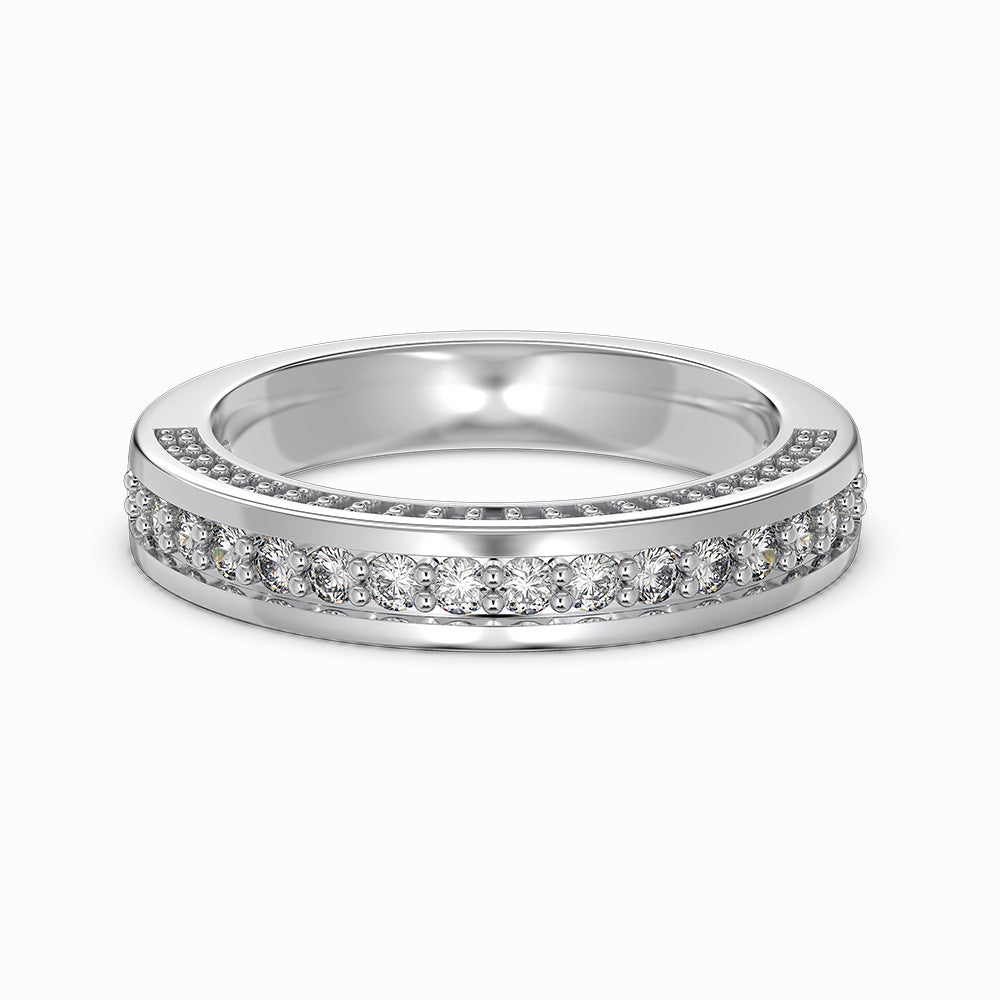 S925 Sterling Silver Brilliant Diamond Ring