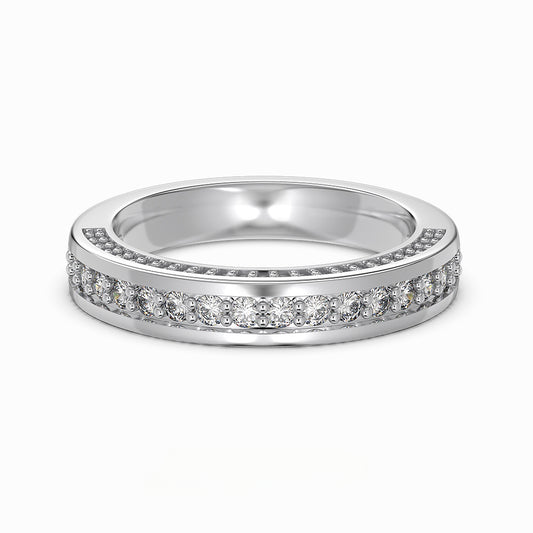 S925 Sterling Silver Brilliant Diamond Ring