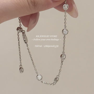 S925 Silver Pullable Bubble Bracelet