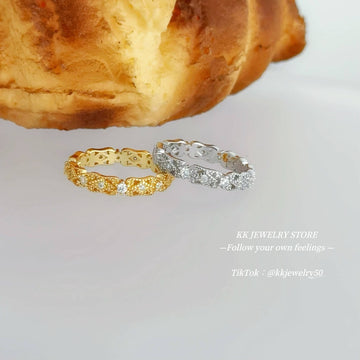 Fingertip Genie~ S925 Sterling Silver Hollow Lace Ring
