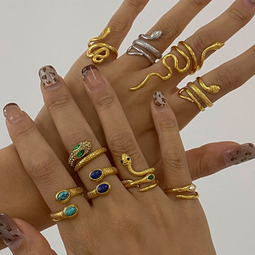 Stainless steel snake ring