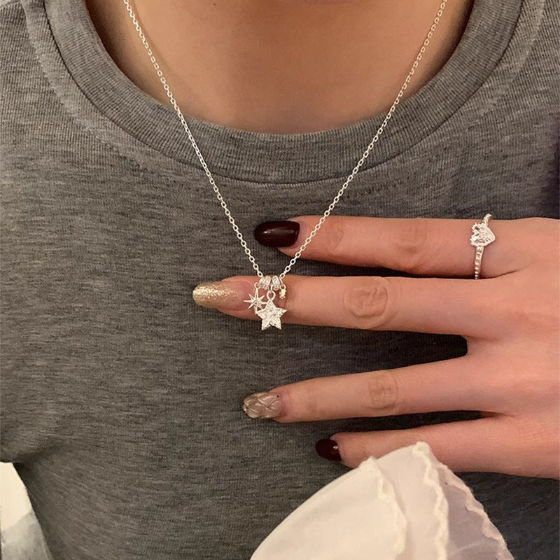 S925 Sterling Silver Sweet Star Necklace