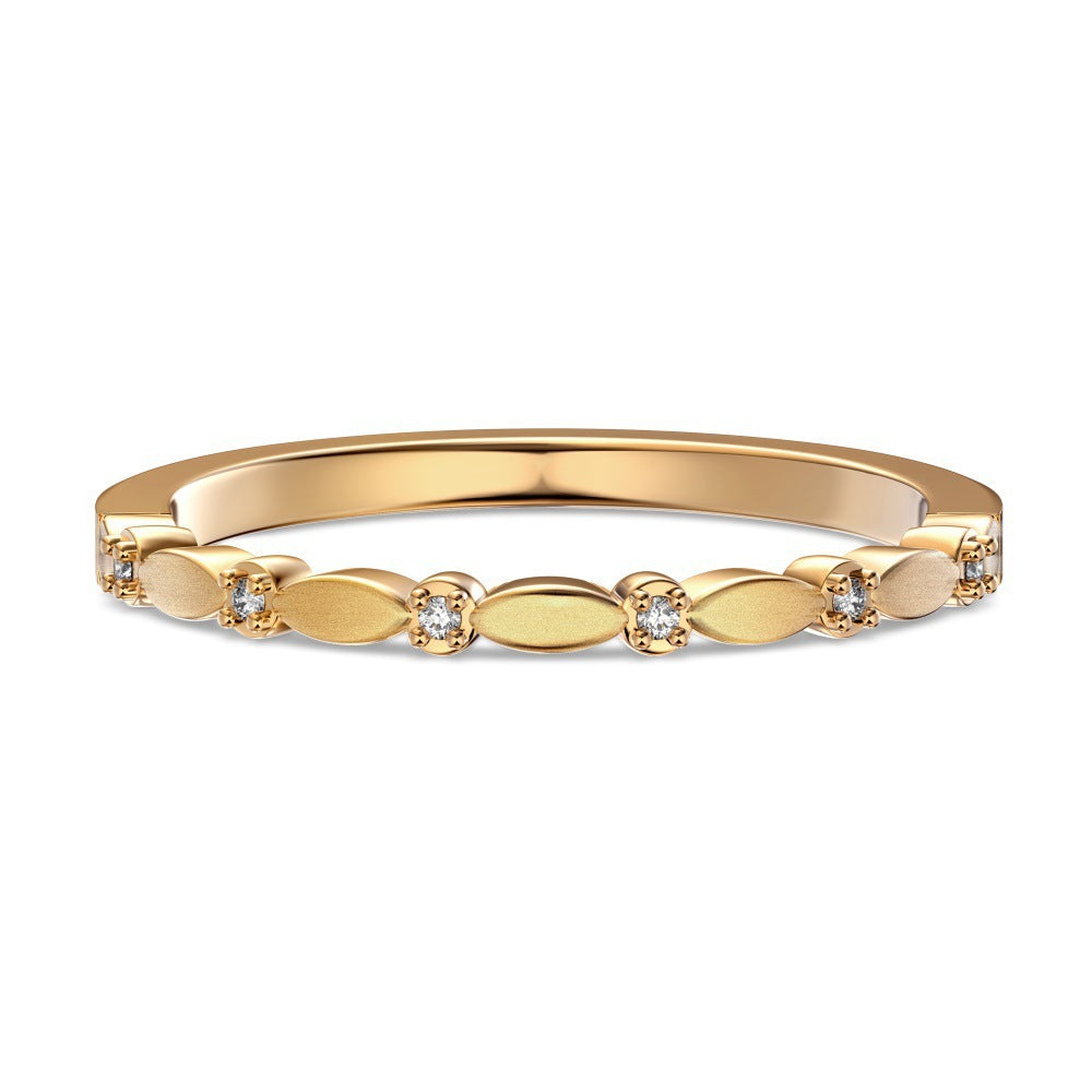 S925 Sterling Silver Plain Silver Male and Female Couple Ring-1