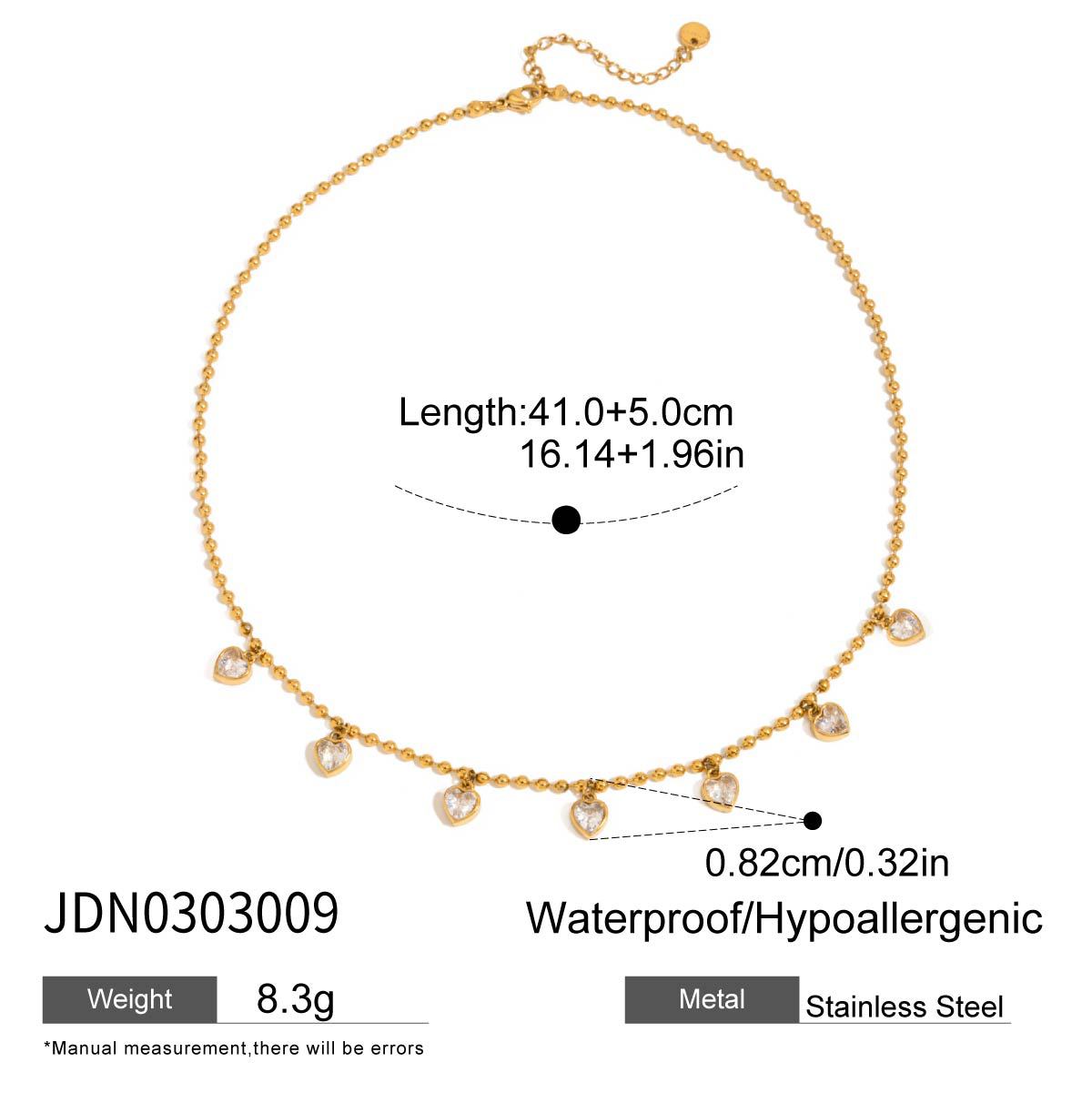 Titanium steel tassel stacked necklace