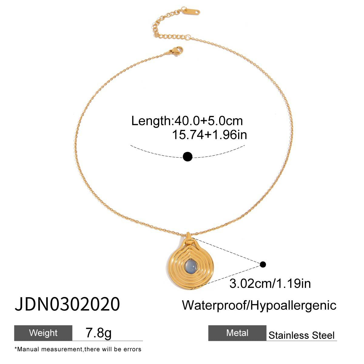 Ocean Design Stainless Steel Earrings Ring Necklace