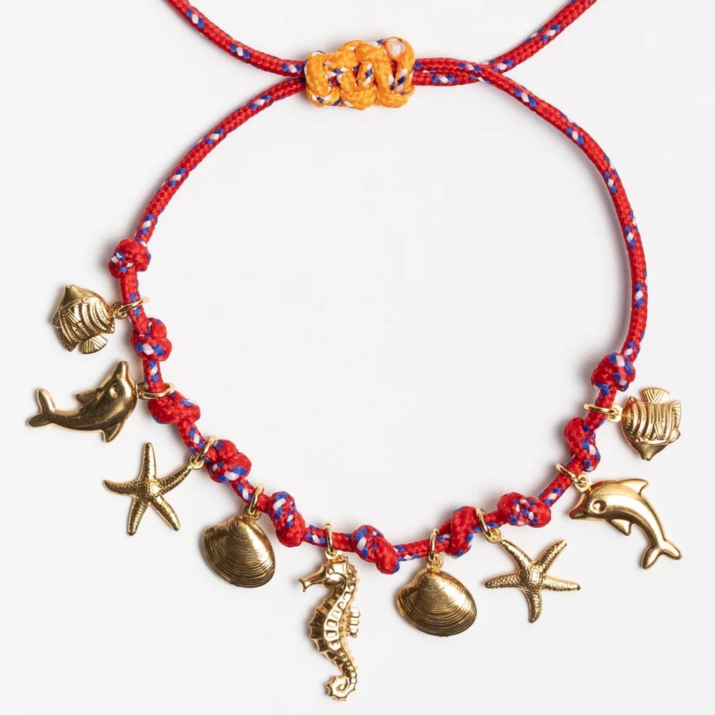 DIY pendant braided rope bracelet