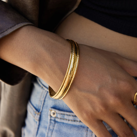 Line titanium steel ring does not fade bracelet
