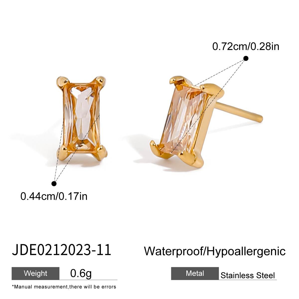 Titanium steel earrings do not fade studs