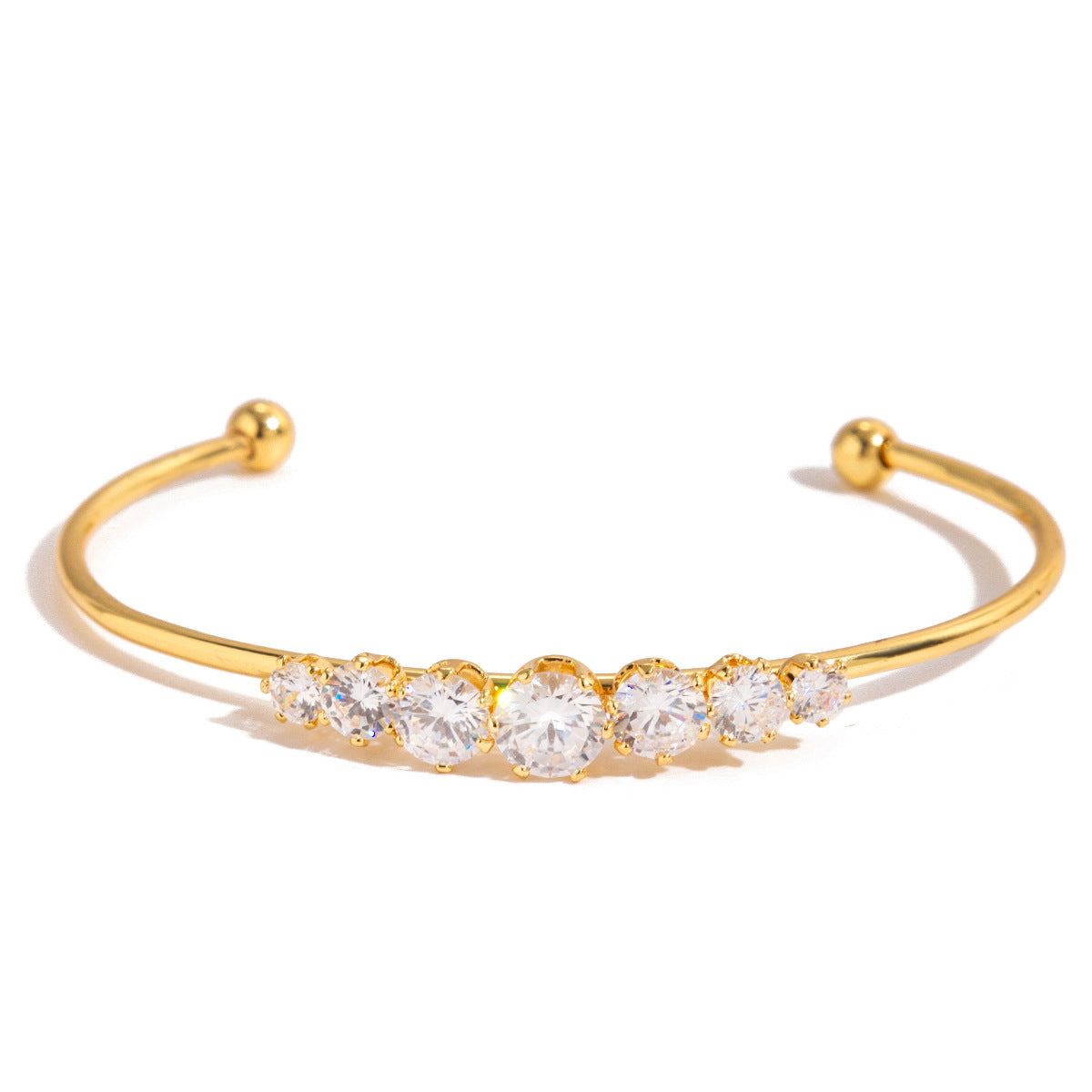 Titanium steel zircon advanced sense bracelet