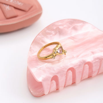 Sweet pink love mango ring.