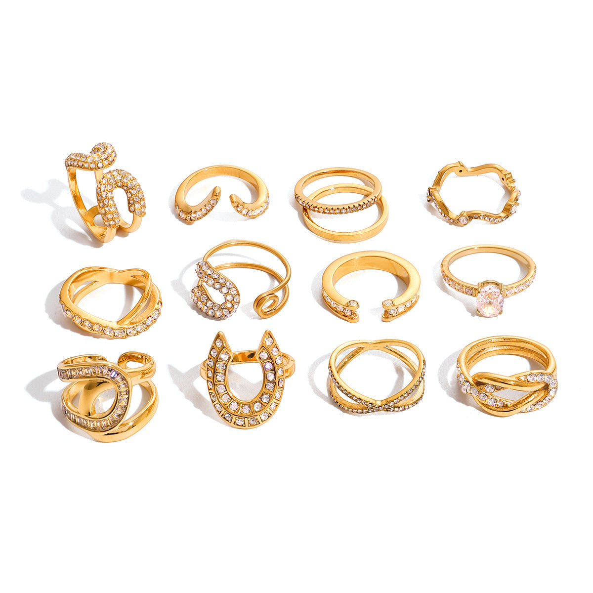 Titanium steel zircon ring does not fade