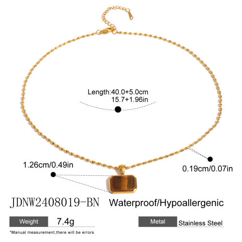 Stainless steel tiger's eye ring