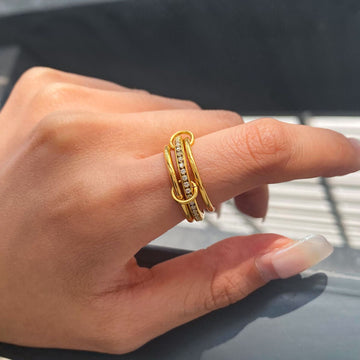 Titanium steel multi-layer stacked ring
