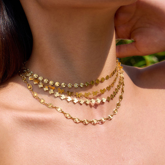 Stainless steel simple necklace