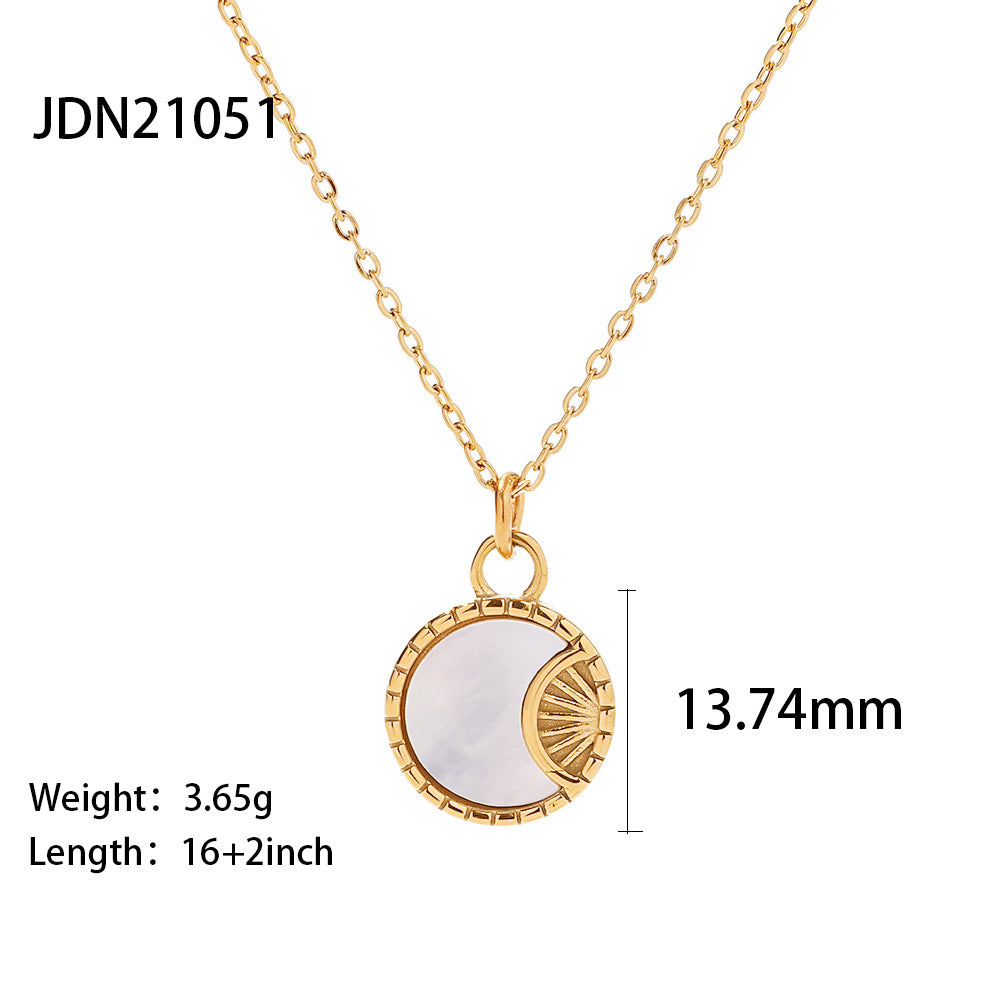 Stainless steel niche titanium steel heart necklace