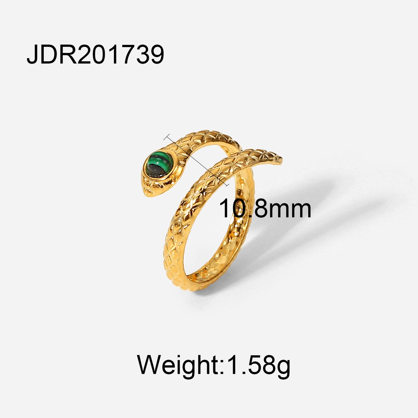 Stainless steel love zircon ring