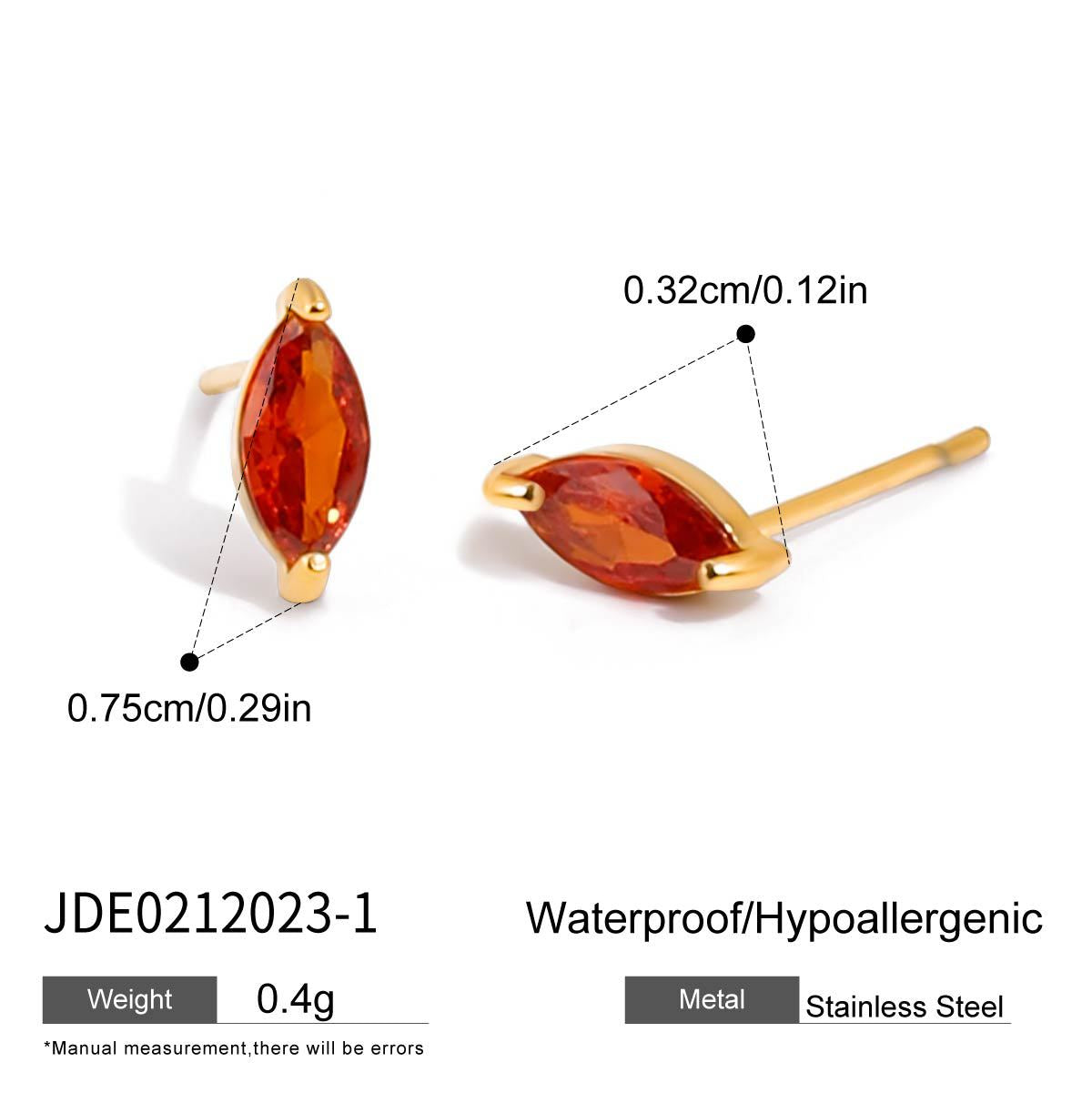 Titanium steel earrings do not fade studs