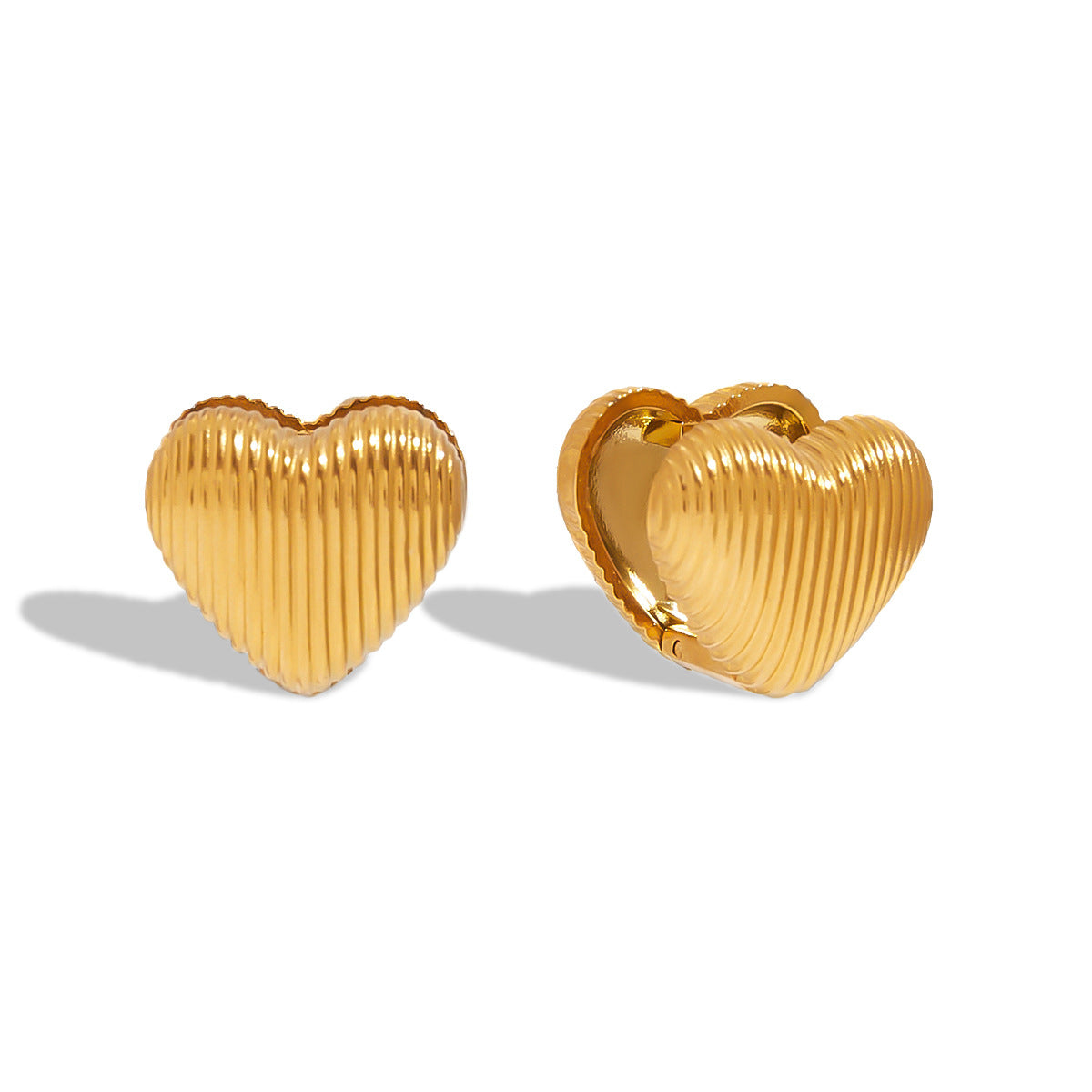 Love stainless steel stud earrings