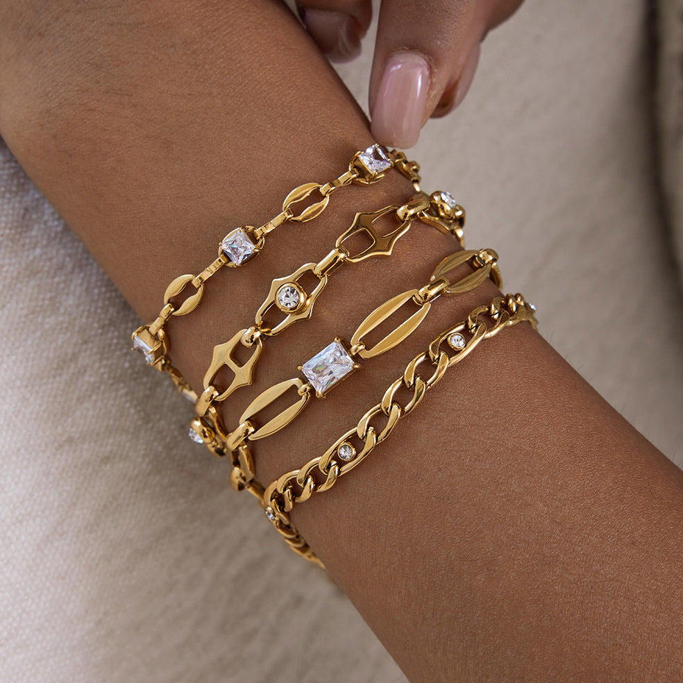 Titanium steel niche bracelet