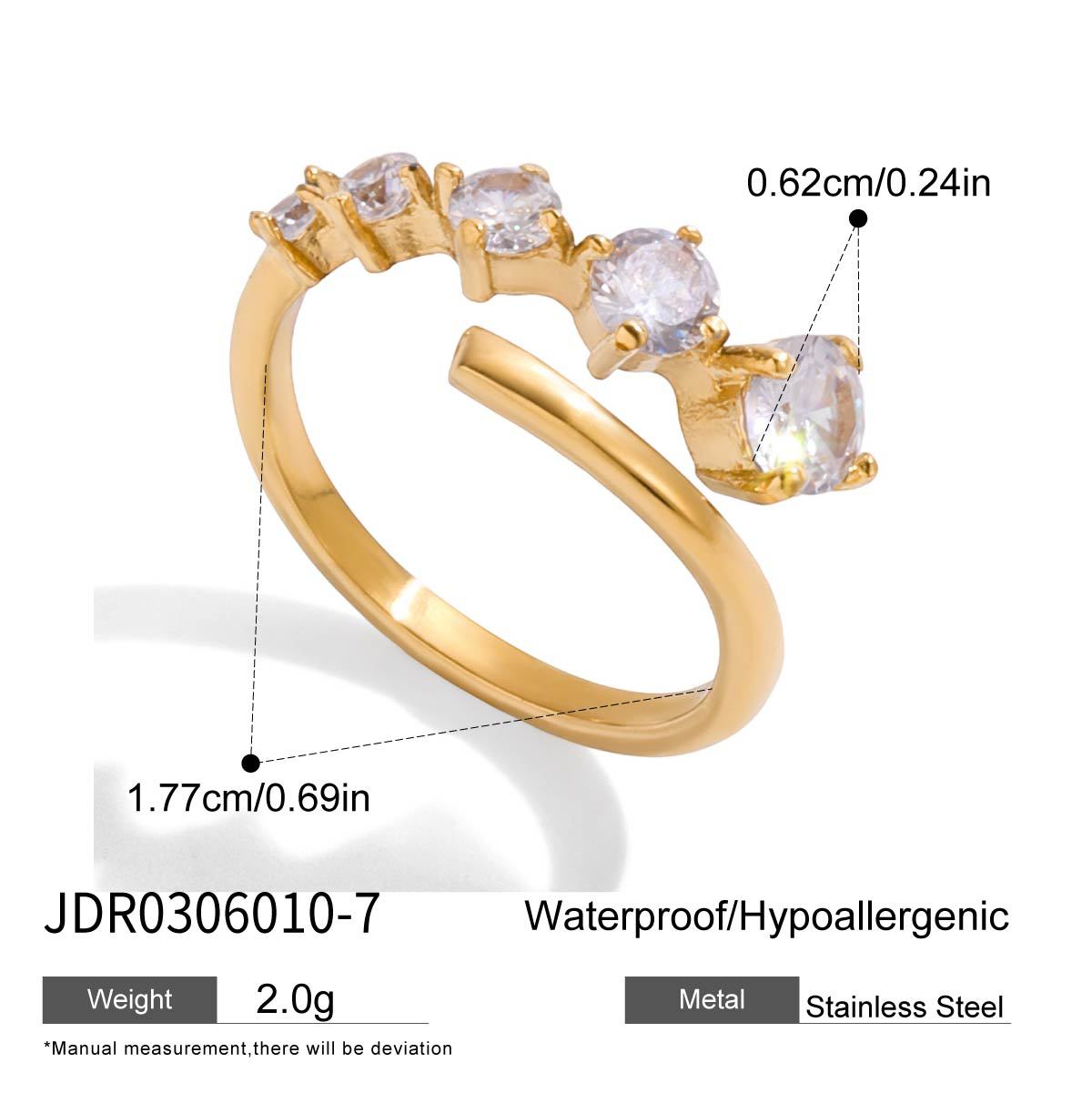 Niche high-end titanium steel ring