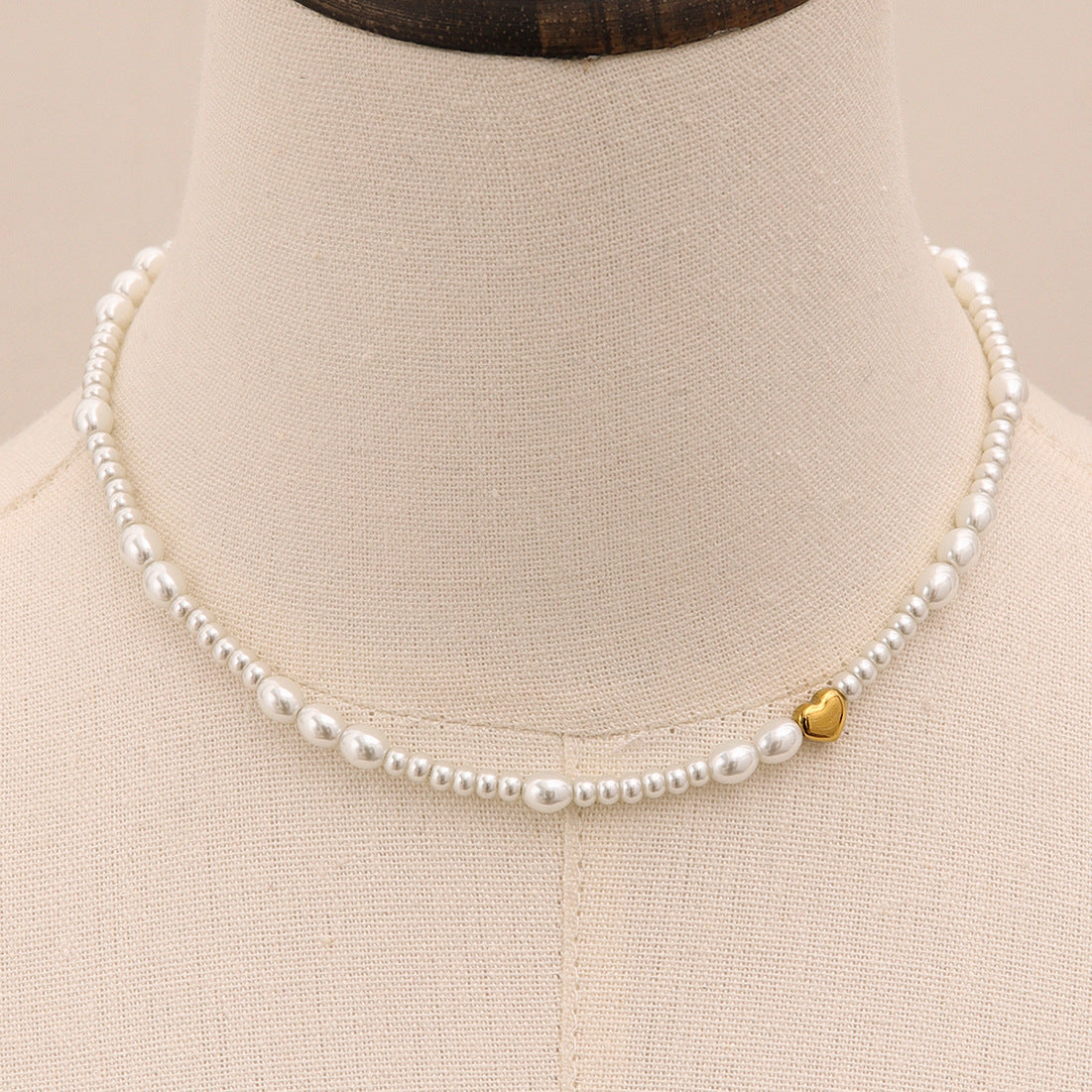 Stainless Steel Pearl Clavicle Chain Necklace