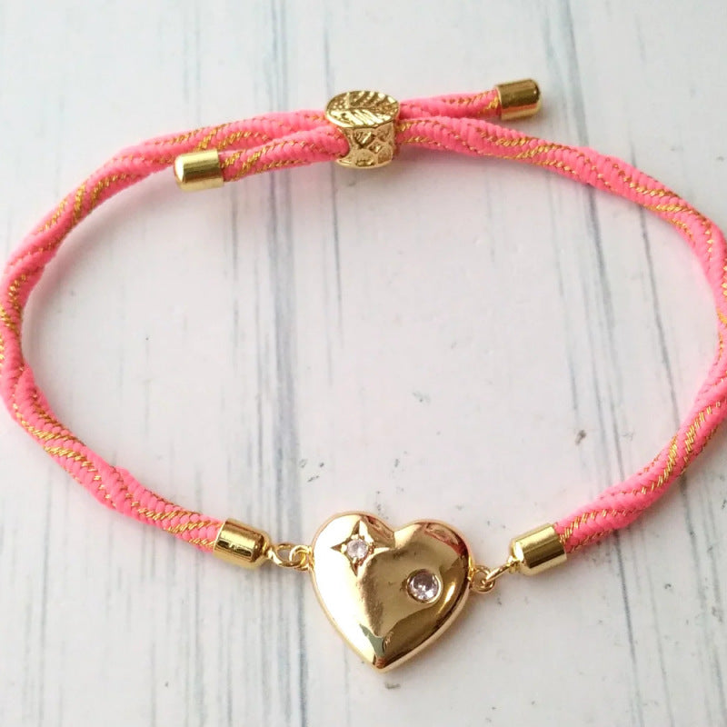 Love adjustable hand rope bracelet