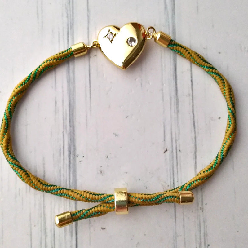 Love adjustable hand rope bracelet