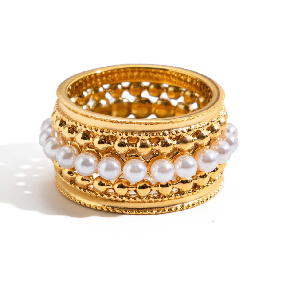 Titanium steel non-fading lace ring