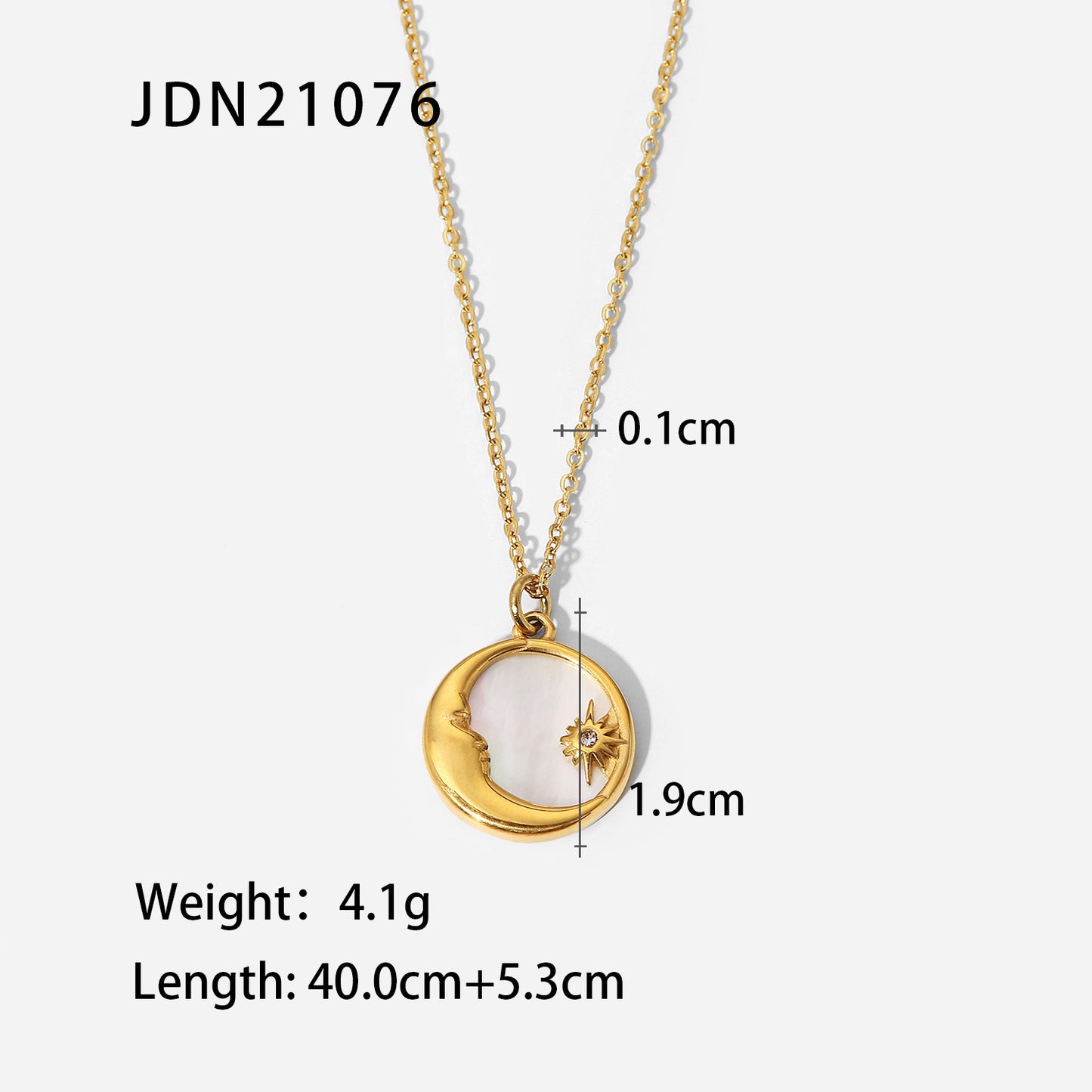 Stainless steel niche titanium steel heart necklace