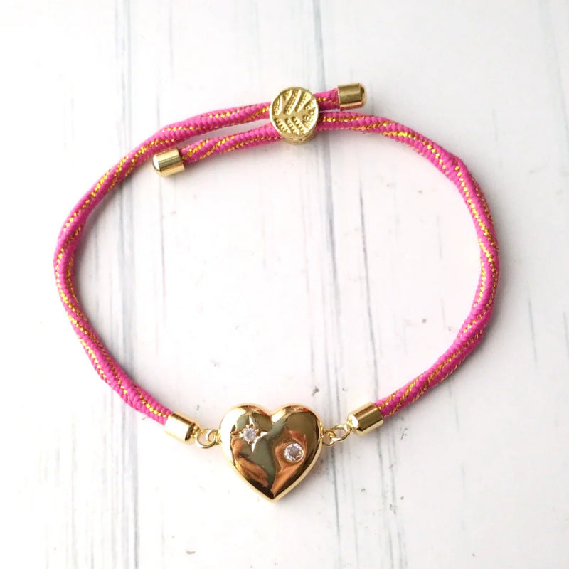 Love adjustable hand rope bracelet