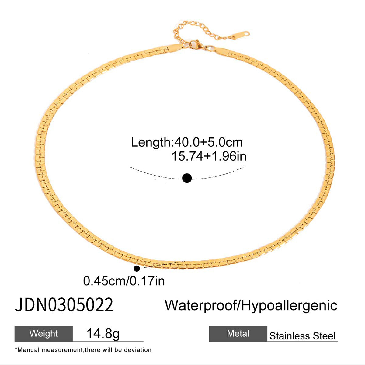 Stainless steel starfish necklace