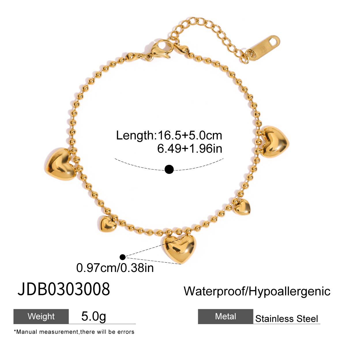 Stainless steel love butterfly bracelet