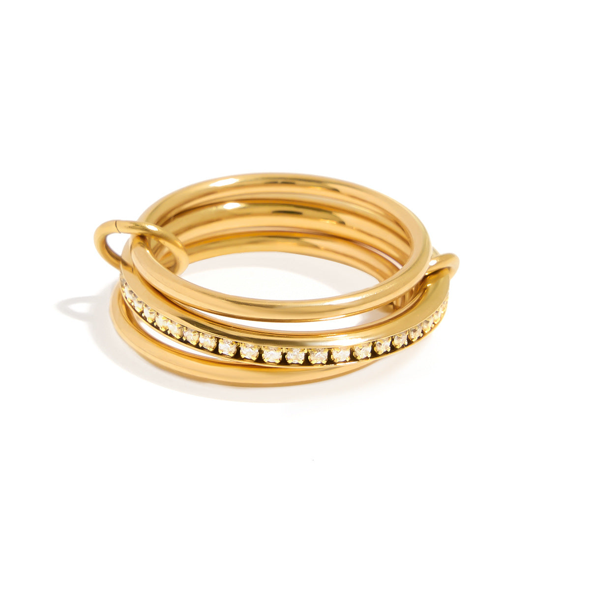 Titanium steel multi-layer stacked ring