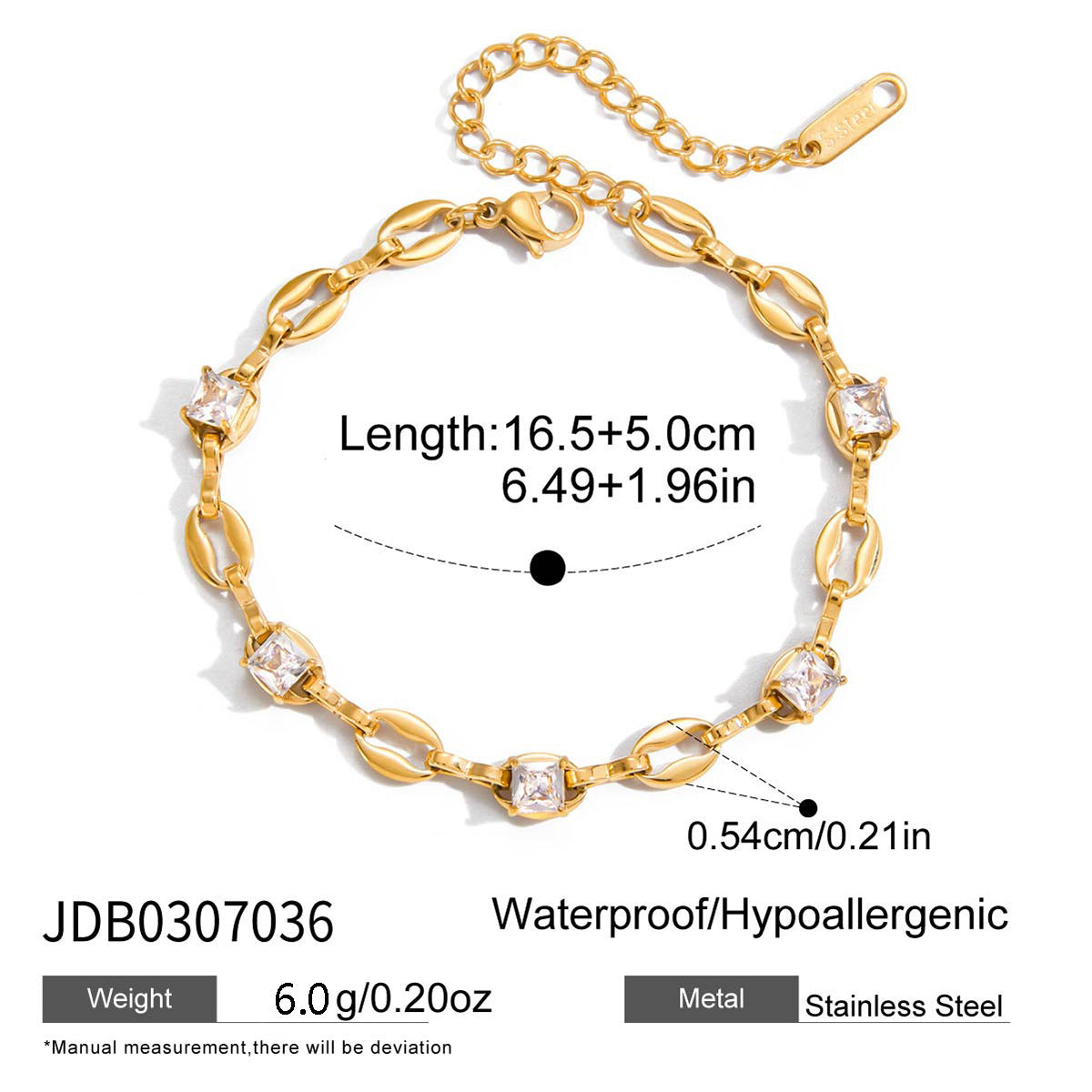 Titanium steel niche bracelet