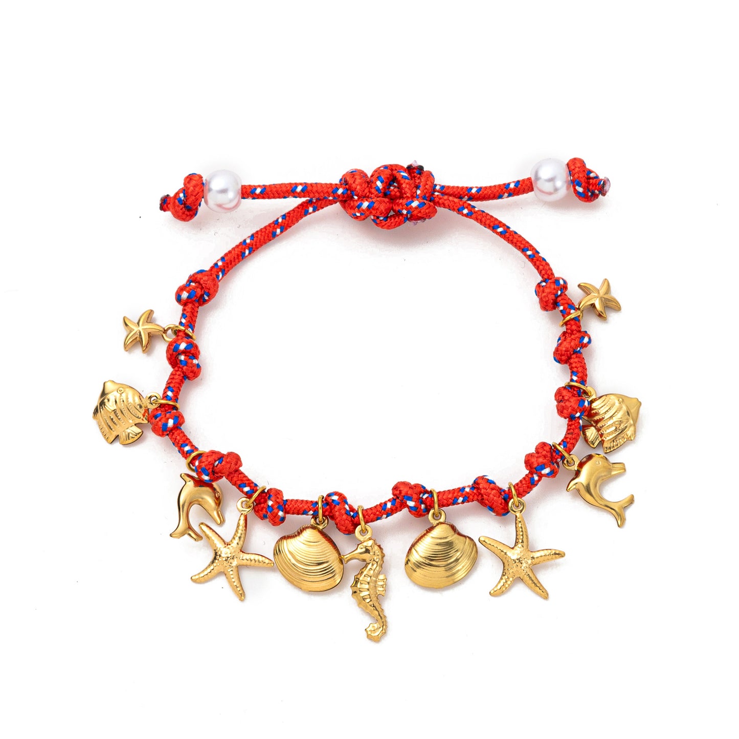 DIY pendant braided rope bracelet