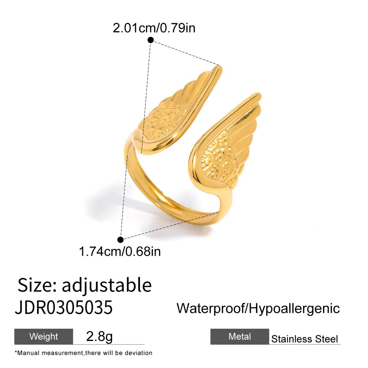 Wing titanium steel ring